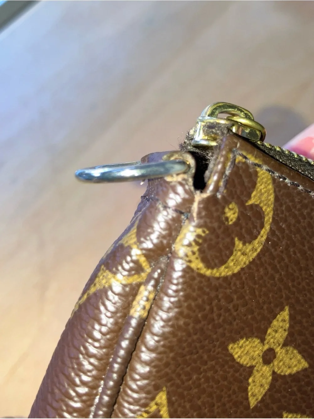 Louis Vuitton Monogram Canvas Petit Bucket Pochette Pouch